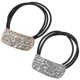 thumbnail image 2 of 2Pcs Rhinestone Hair Cuff Ponytail Holder Punk Style Elastic Hair Band Tie, 2 of 4