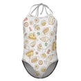 thumbnail image 4 of Gudetama Girls One Piece Swimsuits Hawaiian Summer Swimwear Beach Bathing Suit Outfits, 4 of 6