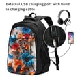 thumbnail image 2 of Balery 3D Butterfly Mochila con carga USB para hombre y mujer - Mochila impermeable y antirrobo para laptop con puerto USB para viajes, trabajo, 2 of 7