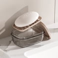 thumbnail image 6 of CaiHome Portable Travel Soap Case with Lid and Leakproof Seal for Bathroom Shower Gym Camping Vacation with Waterproof Drainage Design for Bar Soap Holder of Gray., 6 of 9