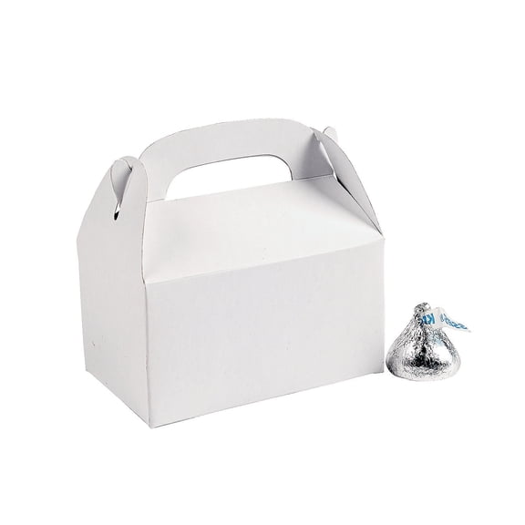Fun Express - Mini White Treat Boxes (24pc) - Party Supplies - Containers & Boxes - Paper Boxes - 24 Pieces