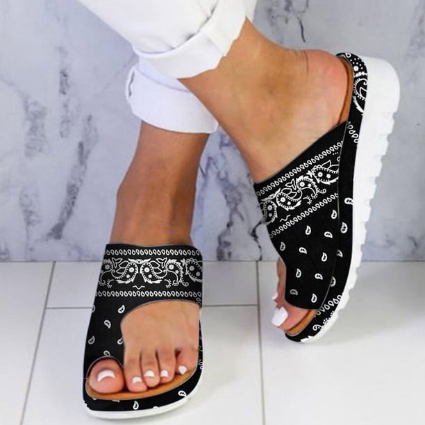 Moda mujer correa de tobillo verano sandalias planas chanclas Shose Wmkox8yii hj789