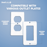 Jool Baby Electrical Outlet Cover Box for Child Safety and Protection, 2 Pack