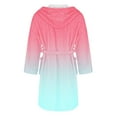 thumbnail image 3 of Jindong Robes en Peluche pour Femmes Robe en Polaire Longue Chaude Peignoir de Bain Veste de Détente Imprimée Robe de Confort Robes pour Femmes, 3 of 4
