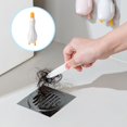 thumbnail image 2 of Paquete de 2 clips para atrapar el cabello en el baño Herramienta de limpieza de desagües multiusos para ducha, bañera, lavabo, piso, depilación, barredora, herramienta limpiadora con diseño, 2 of 6