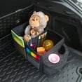 thumbnail image 2 of Stalwart Backseat Car Organizer - Collapsible Car Storage Box with Cupholders and Partitions for Front or Back Seat, Road Trip Essentials, 2 of 11