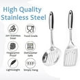 thumbnail image 3 of Juego de utensilios de cocina de acero inoxidable de 2 piezas | Juego de utensilios de cocina duraderos aptos para lavavajillas | Idea de regalo de utensilios de cocina, 3 of 5