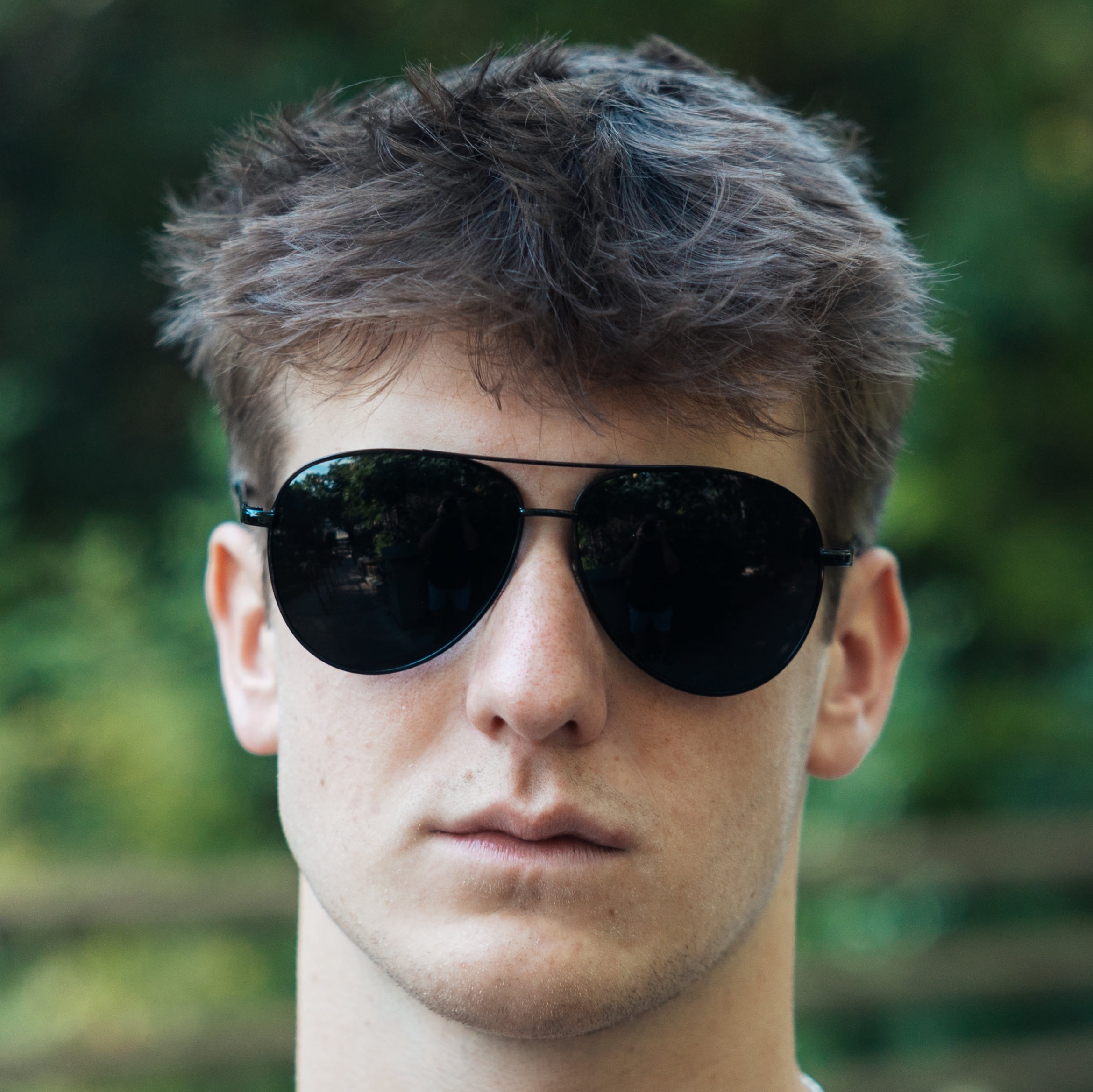 ZEN Oversized Aviator Super Dark UV400 Category 4 Sunglasses for Men & Women - Metal Frame, Shatterproof Dark Lenses, Light Sensitivity & Outdoor Protection