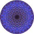 thumbnail image 1 of Ahgly Company Machine Washable Indoor Round Transitional Purple Area Rugs, 6' Round, 1 of 7