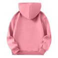 thumbnail image 4 of FchengtaiS Girls' Hoodies Sweatshirts Long Sleeve Casual Lightweight Pullover Tops Bow Print Hooded Sweatshirt with Pocket 4-15 Years, 4 of 5