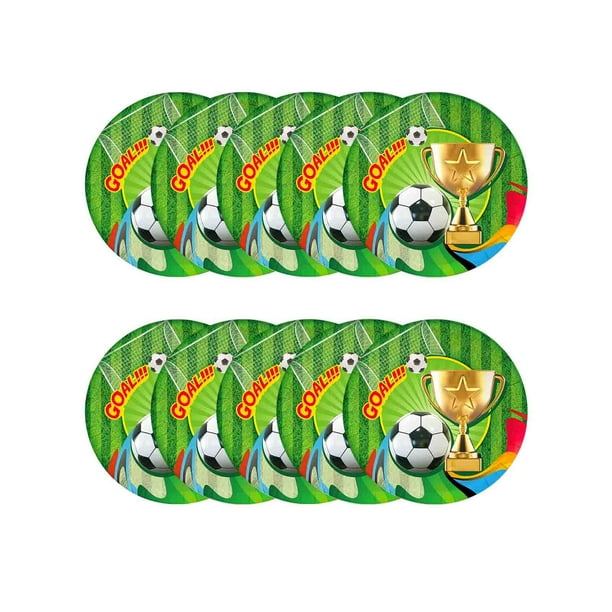 Vajilla Desechable Para Fiesta De Fútbol Vajilla Para Fiesta De Fútbol Hogar Jardín 10 Platos Desechables