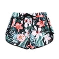 thumbnail image 2 of NordicNest Women's Floral Print Swim Shorts, Quick-Dry Bikini Bottoms with Pockets, Elastic Waist Swim Trunks for Beach Vacations, Womens Swimsuits Black XL, 2 of 8