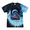 Blue Ocean, variant on Wild Bobby, Full Moon Snow Wolf Howling Animal Lover Tie-Dye T-Shirt