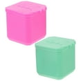 thumbnail image 6 of FELTECHELECTR 2Pcs Travel Salad Dressing Containers Pink Round For Outdoor Use, 6 of 8