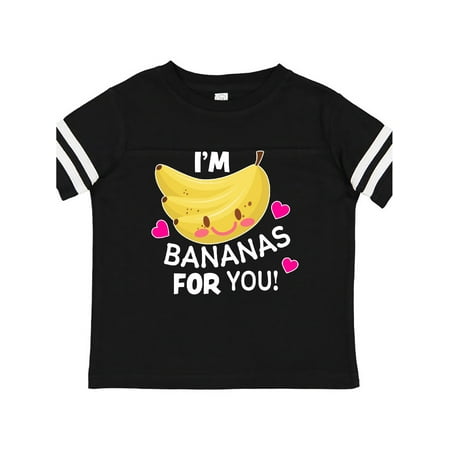 

Inktastic I m a Bananas For You with Cute Banana and Hearts Gift Toddler Boy or Toddler Girl T-Shirt