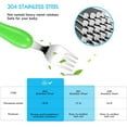 thumbnail image 6 of Toddler Fork and Spoon, 6pcs Toddler Utensils Kids Silverware (Excavator), 6 of 7