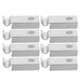 thumbnail image 1 of GAXIRE 20Ud Clips Metálicos Para Estantes Soporte Resistente Plata Para Cocina Armarios Closets, 1 of 8