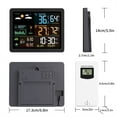 thumbnail image 3 of Clock with Temperature,Light Up Alarm Clock Color Screen Weather Clock Electronic Clock Indoor and Outdoor Temperature and Humidity Meter Rf Wireless Weather Alarm Clock, 3 of 9