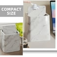 thumbnail image 3 of Worgeous Elegant White Trash Can with Lid for Home Decor and Organization Small Size 7 Gallons, 3 of 8