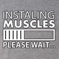 thumbnail image 5 of Wild Bobby Installing Muscles Please Waitâ€¦ Gym/Workout Men Premium Tri Blend Tee, Premium Heather, Medium, 5 of 5