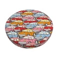 thumbnail image 1 of Balery Cute Cars Fundas de asiento para taburete de bar redondo de tela de terciopelo ajustables que protegen de arañazos y manchas para sillas de 14 a 17 pulgadas.-14 inch, 1 of 7