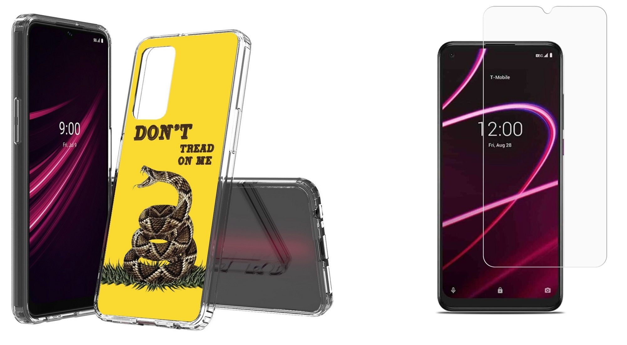 BC AquaFlex Series Case for REVVL V+ 5G Bundle with (2 Pack) Tempered