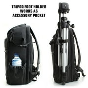 USA GEAR S17 Camera Backpack – Large DSLR & Drone Bag with Laptop Storage, Tripod Holder & Rain Cover
