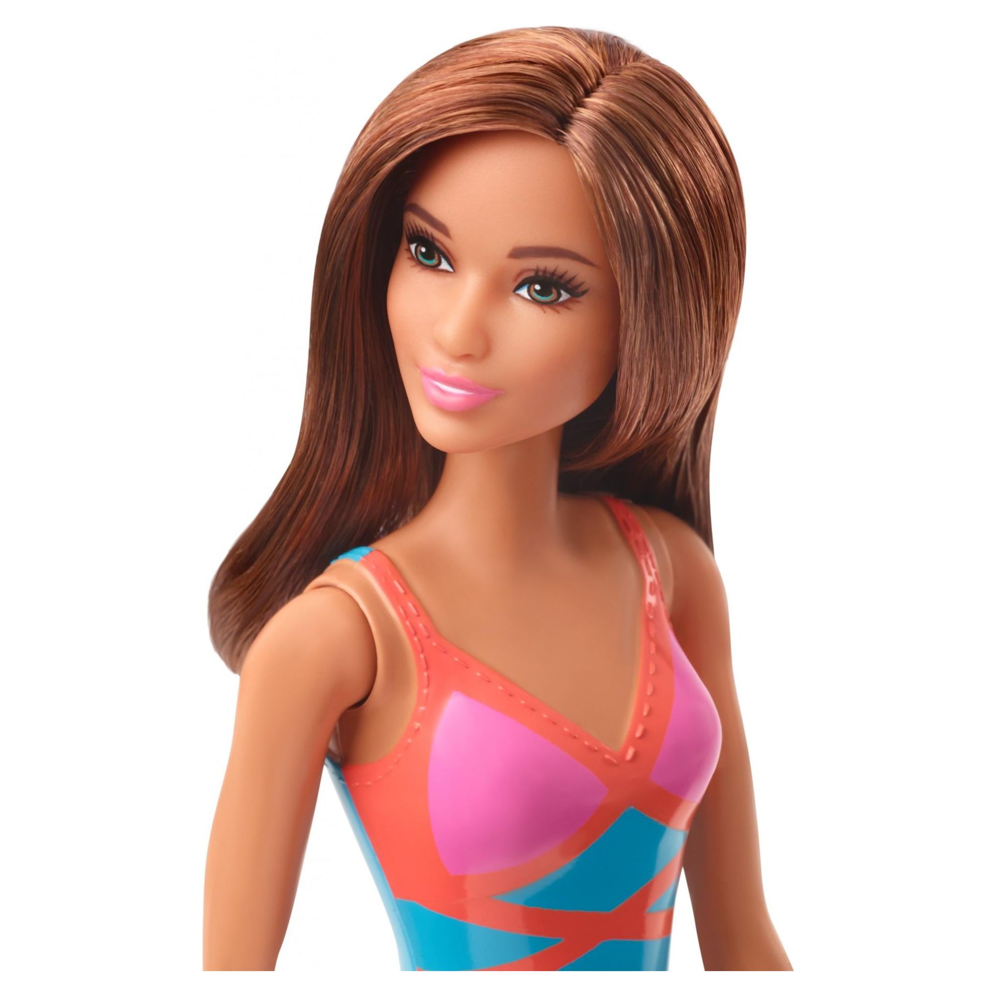 Barbie Doll, Brunette, Wearing Swimsuit, For Kids 3 To 7 Years Old, Brunette - image 2 of 6