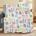 thumbnail image 5 of Flannel Blanket Easter Themed Flannel Fleece Blanket Machine Washable Digital Print Knitted Quilted Sofa Cover All Seasons Multipurpose Throw Ideal Gift for Boys & Girls, 5 of 6