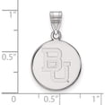 thumbnail image 2 of 10K White Gold 10Kw Logoart Baylor University Medium Disc Pendant (22 X 15) Made In United States 1w042bu, 2 of 5