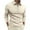 Beige, variant on JIUKE Sweatshirt for Men Long Sleeve 1/4 Zip up Slim Fitted Pullover Lapel Casual Plain Basic Shirts