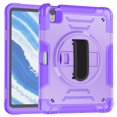 thumbnail image 2 of Case for Apple iPad Air 11 (2024), Upgraded Military Grade Shockproof Protector Apple iPad Air 11 (2024) Cover With Pencil Holder+ Handle+ Shoulder Strap+ Contractible Kickstand,Purple, 2 of 9