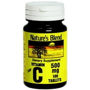 Nature's Blend Vitamin C 500mg Body Immunity Essential Nutrient, 100ct