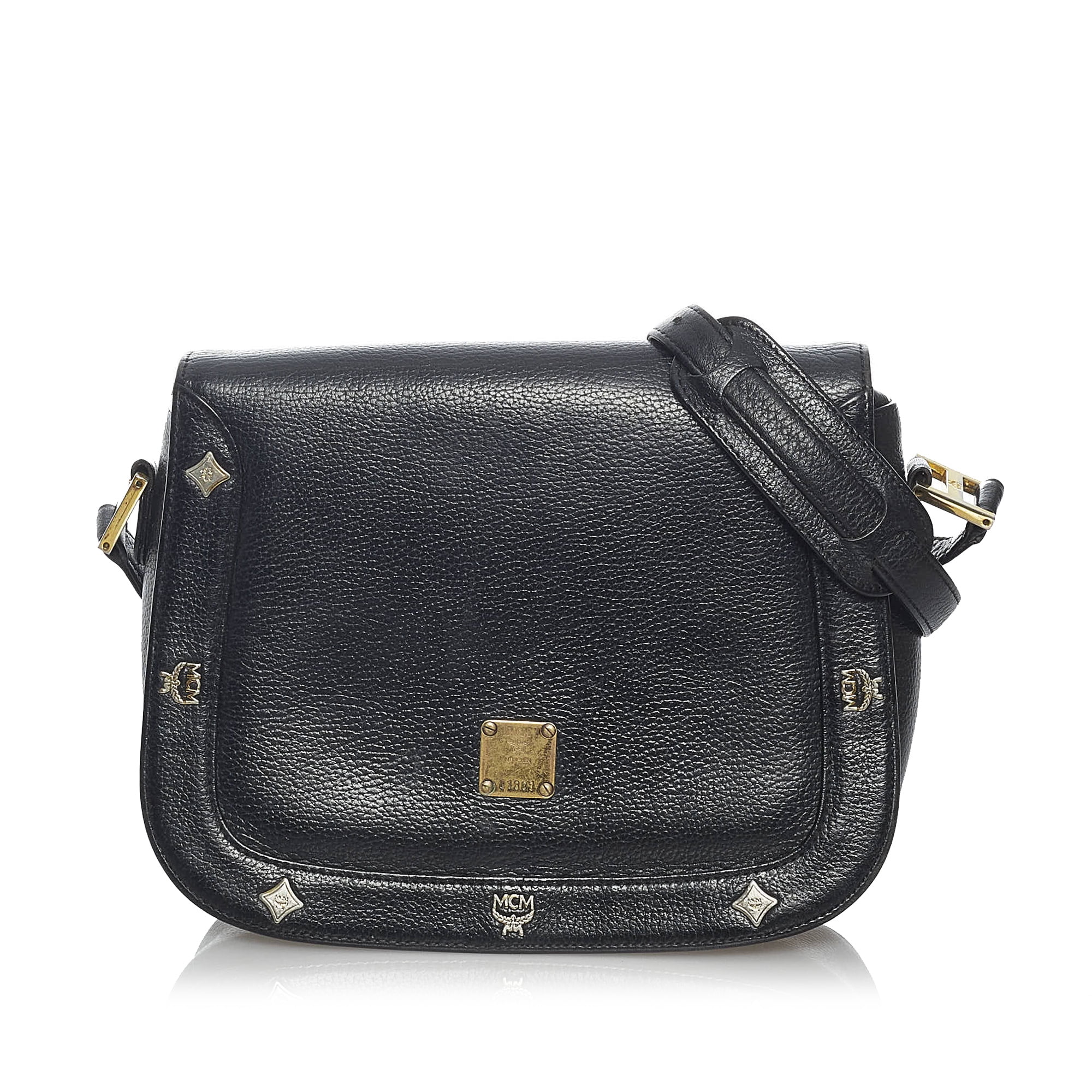 Mcm studded crossbody bag hotsell