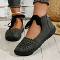 thumbnail image 2 of Wensltd Fashion Lace Up Flat Shoes for Women Breathable Round Toe Lightweight Shoes Daily, 2 of 9