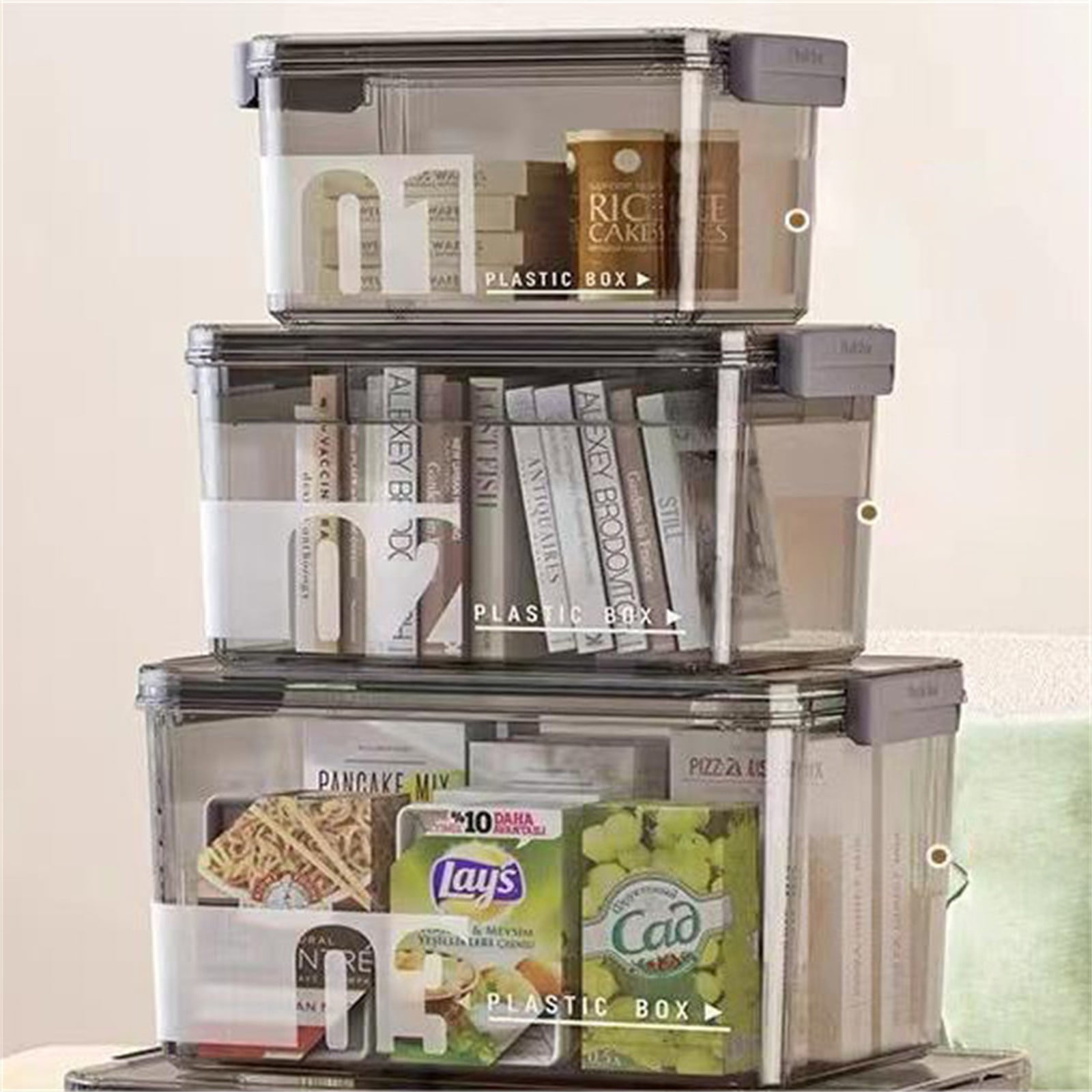 XKHBDL Plastic Storage Box with Removable Tray, Portable Craft Organizers and Storage Bins with Lid, Clear Art Storage Container for Organizing Sewing, Crayon, Tool, Playdoh