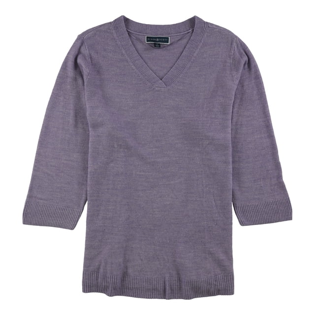 Karen Scott suéter de talla grande para mujer, morado, 1X