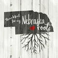 thumbnail image 2 of Kimberly, Allen 26x26 White Modern Wood Framed Museum Art Print Titled - Nebraska Roots, 2 of 4
