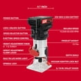 thumbnail image 5 of Hyper Tough 20V Brushless Cordless Router with 1.5Ah Battery, 5 of 15