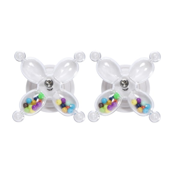 2 Pcs Interactive Parrot Spinner Toy - Rotating Chew & Exercise Bird Toy for Conures, Macaws, Cockatoos, African Greys - Durable Cage Accessory for Mental Stimulation