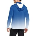 thumbnail image 3 of Aofany Men's Sun Protection Hoodie Shirts UPF 50+ Quick Dry Long Sleeve Sun Guard T-Shirts Fishing Climbing Lightweight Hooded Blouses with Mask Rash Guard, 3 of 4