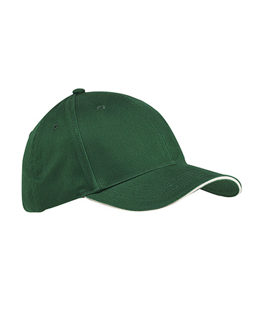 Big Accessories BX004 6Panel Twill Sandwich Baseball Cap
