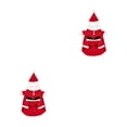 thumbnail image 3 of Greeniant Frío invierno Navidad mascotas ropa espesada caliente mantener cómodo traje de moda lindo accesorio de dibujos animados para el hogar SG 2piezas, 3 of 6