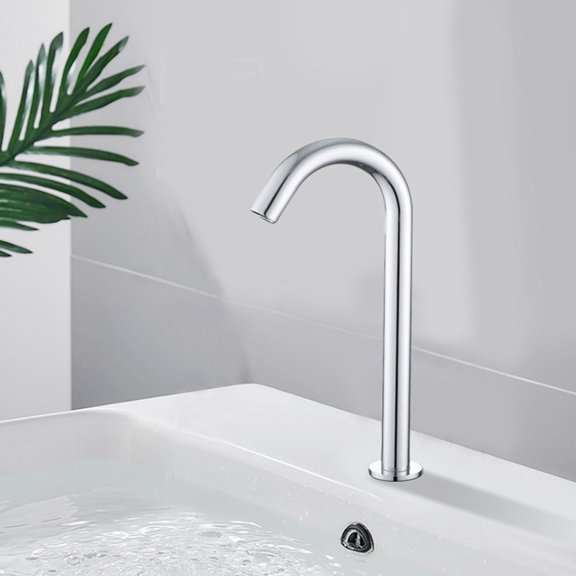 Robinet à Capteur, Robinet de Lavabo en Acier Inoxydable Robinet de Salle de Bain Robinet d'Eau Automatique, Hôtel pour Cuisine Maison Bureau