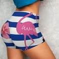 thumbnail image 4 of Naloa Flamingo Biker Shorts for Women Seamless Scrunch Short Women’s Yoga Shorts for Gym Running Sport Shorts - X-Large, 4 of 9