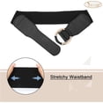 thumbnail image 5 of Women Wide Waist Belt Stretchy Elastic Vintage Belts for Dress Ladies Belt with Circle Buckle, 5 of 11