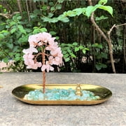Incense Holder for Sticks, Healing Crystal Stone Money Tree Incense Burner, Ash Catcher for Yoga, Meditation and Home Decor