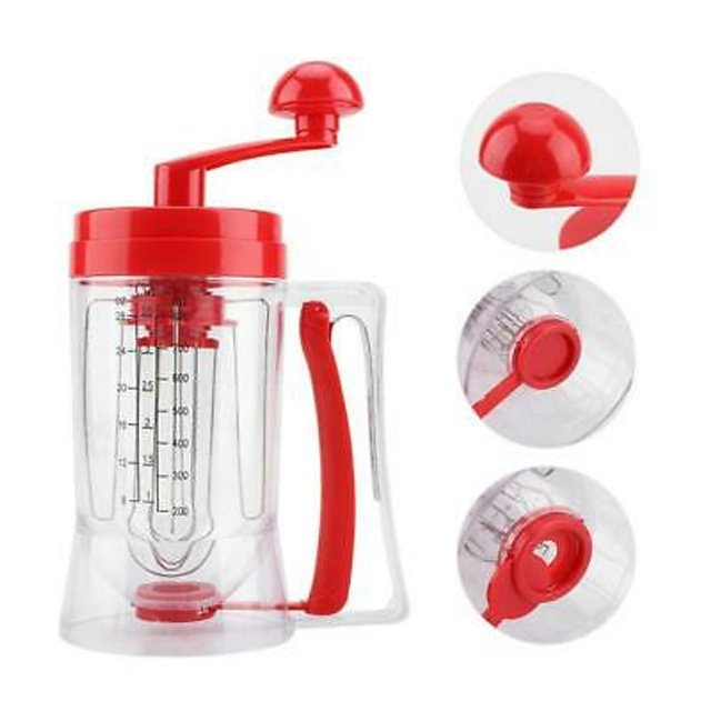 Uso especial para taza, pastel, masa, dispensador de orificios de mano, dispensador de masa, herramienta para hornear