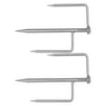 thumbnail image 1 of LITINKIMI 2 Pcs Parasol de Plage Ancre de Sable Argent Fer Insertion Stable Activités Extérieures, 1 of 8