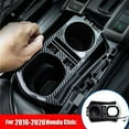 thumbnail image 3 of For Honda Civic 2016-2020 Interior Console Storage Box Trim W/ USB Carbon Fiber/, 3 of 7